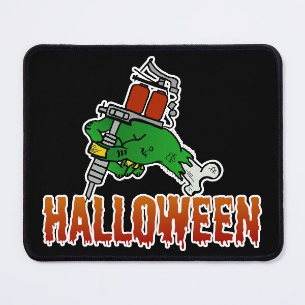 Item preview, Happy Halloween - scary horror monster tattoo - dark products designed and sold by Marcel Wirth.