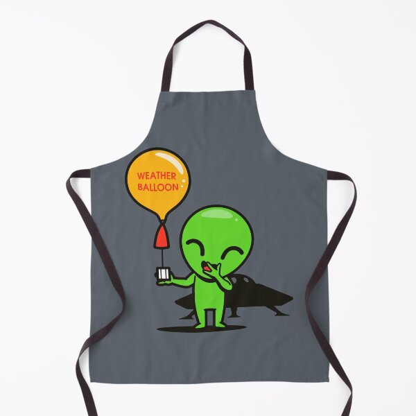 Item preview, Cute Kawaii Alien Holding a Weather Balloon Conspiracy Theory designed and sold by BoggsNicolasArt.