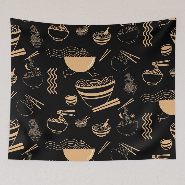 Item preview, japanses ramen noodles bowl pattern designed and sold by Pride-Casuals.