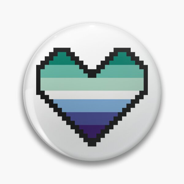 Aperçu de l'œuvre Coeur de fierté pixel art - gay créée et vendue par GoldThornGuild.