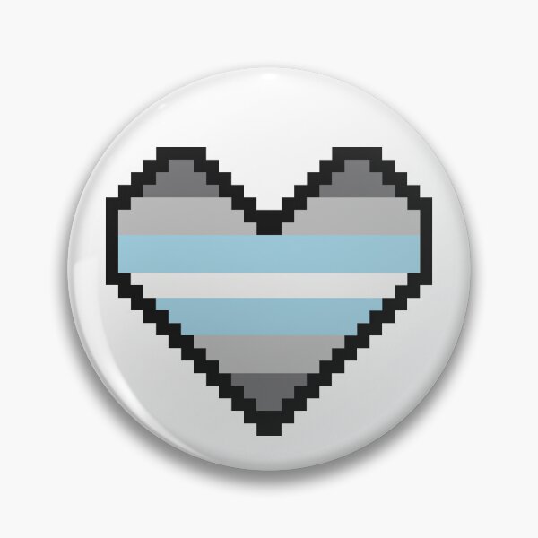 Aperçu de l'œuvre Pixel Art Pride Heart - demi-garçon créée et vendue par GoldThornGuild.
