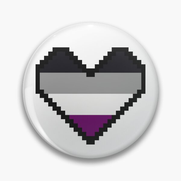 Item preview, Pixel Art Orgullo Corazón - asexual designed and sold by GoldThornGuild.