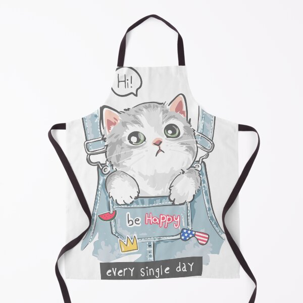 Item preview,  Cute Cat  For Cat Ladies Lovely  Be Happy Every Day Cat Quotes  designed and sold by MediTees.