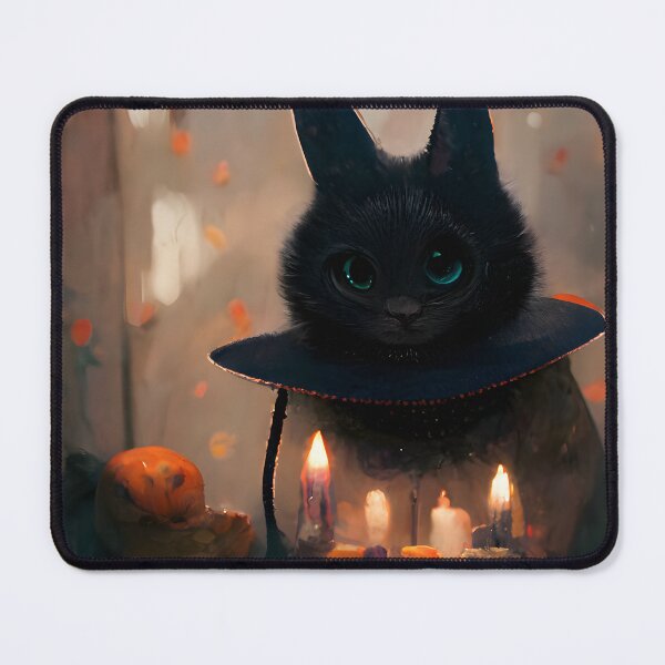 Item preview, Spooky Halloween Black Cat Witch designed and sold by MythicPrompts.