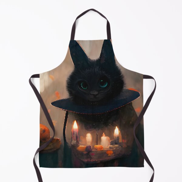 Item preview, Spooky Halloween Black Cat Witch designed and sold by MythicPrompts.