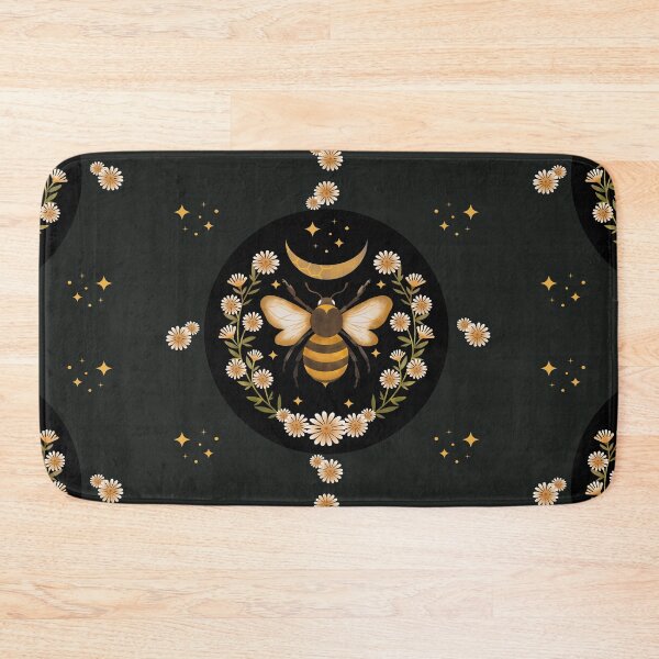 Item preview,   Bee and Flowers and Moon designed and sold by fatydesignspace.