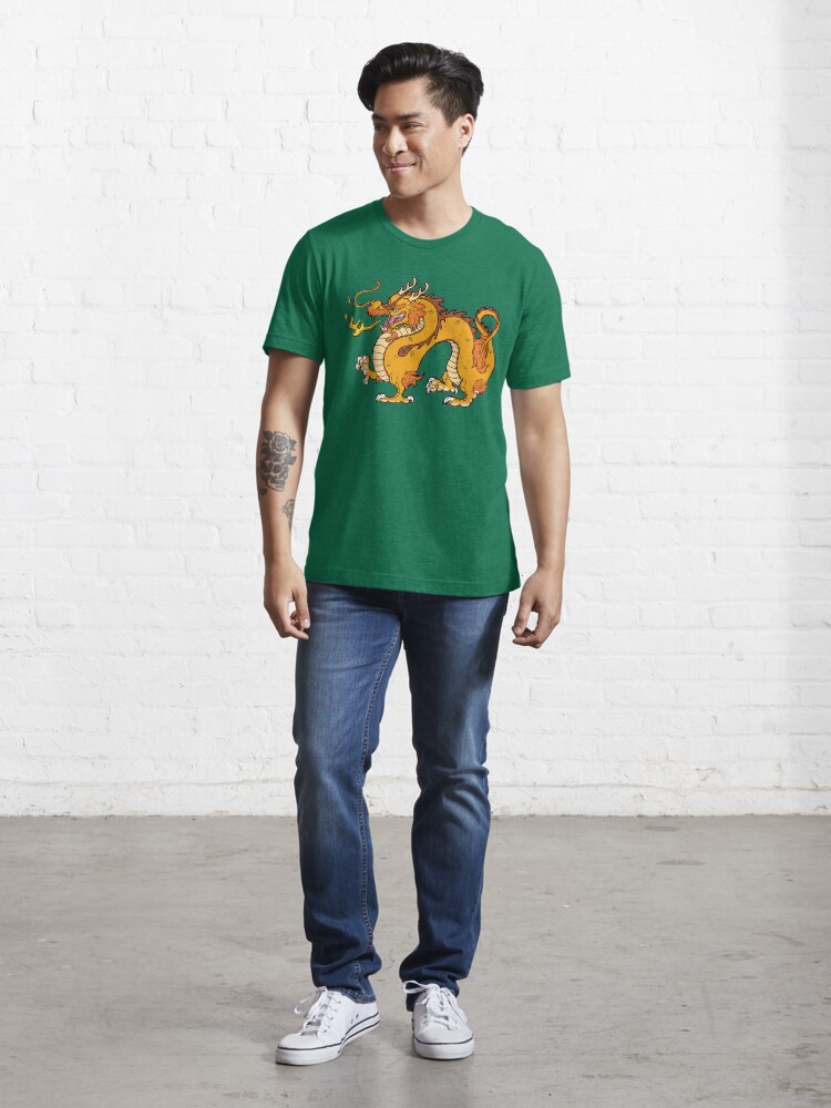 Alternate view of Chinese Dragon - Gold Essential T-Shirt