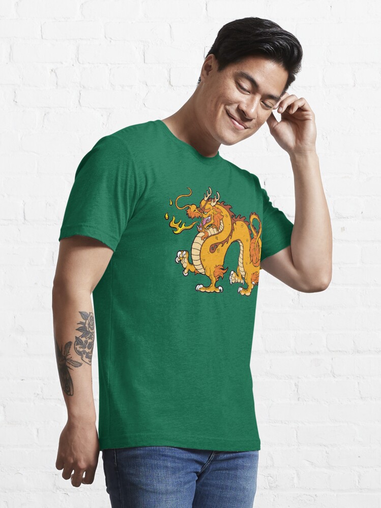 Alternate view of Chinese Dragon - Gold Essential T-Shirt