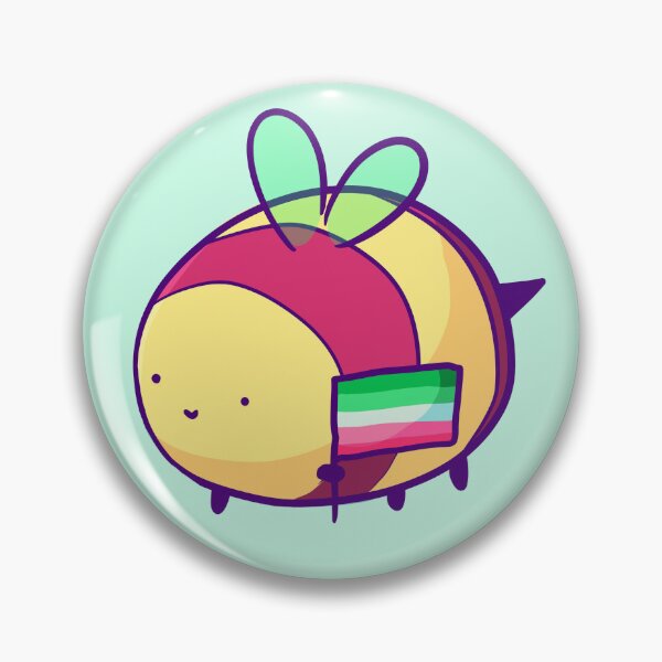 Item preview, Abrosexual Round Bee designed and sold by ForTheFrogWar.