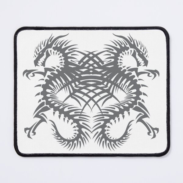 Item preview, Twin Tribal Dragon Grey designed and sold by DexSkullfyre.