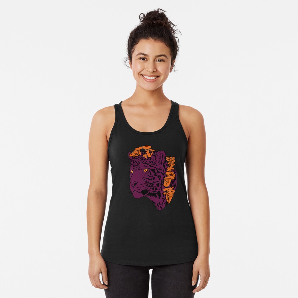 Jack-o’-Lantern Jaguar Racerback Tank Top