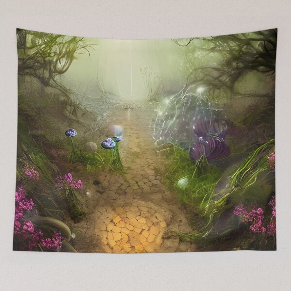 Item preview, Surreal - The path through the mushroom garden designed and sold by Girih.