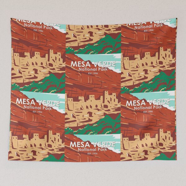 Item preview, Mesa Verde National Park Colorado Cliff Dwellings Vintage designed and sold by KrisSidDesigns.