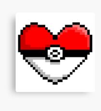 PokeHeart Canvas Print