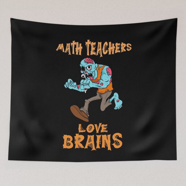 Item preview, Math Teachers Love Brains Zombie Halloween Costume designed and sold by omgsavariya.