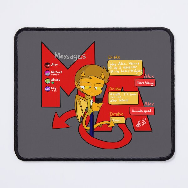 Item preview, Drake Texting His Friend For Sleepover designed and sold by 25UArt.