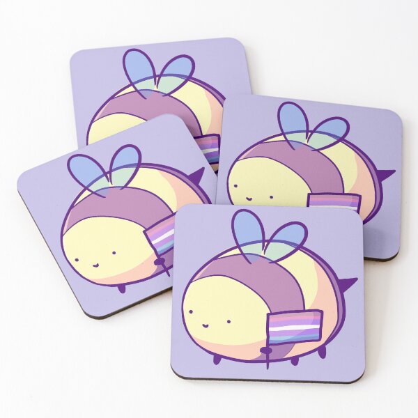 Item preview, Bigender Round Bee designed and sold by ForTheFrogWar.