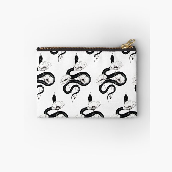 Item preview, Black Snake with Poppies designed and sold by artelu-cr.