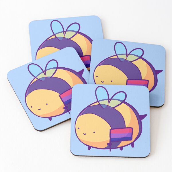 Item preview, Bisexual Round Bee designed and sold by ForTheFrogWar.