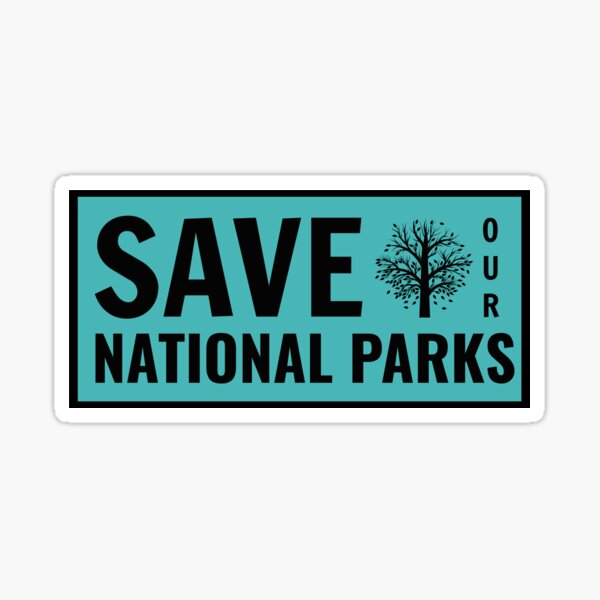 Save Our National Parks Sticker
