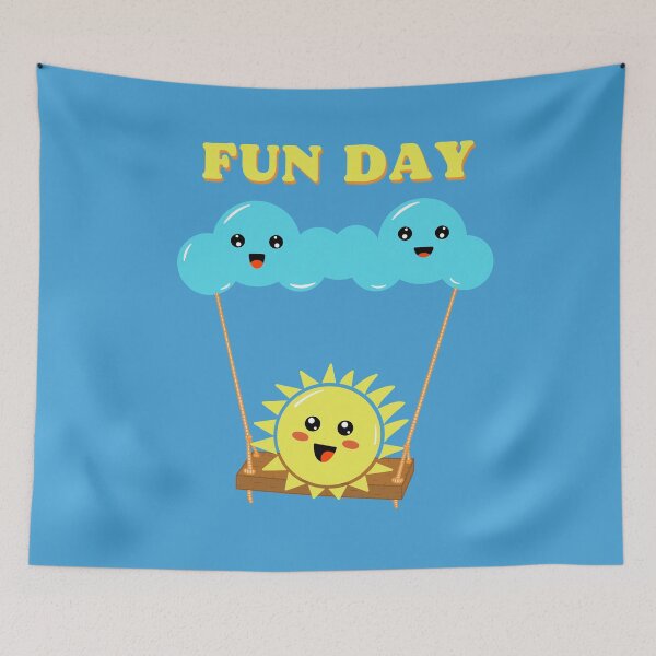Item preview, Sun and Clouds, Kawaii, fun designed and sold by micarto.