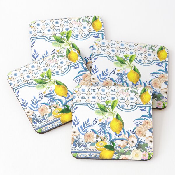 Item preview, Sicilian tiles,mediterranean,mosaic,lemons, designed and sold by MariaMarinova.
