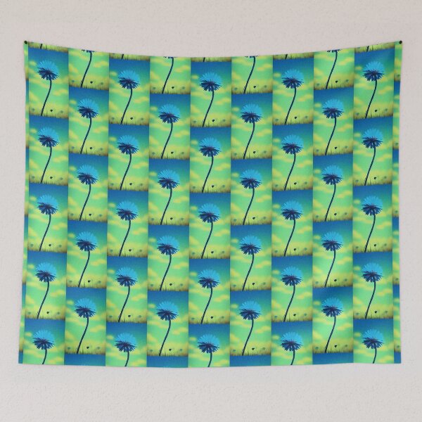 Item preview, Blue Dandelion against a summer sky -painting designed and sold by tinytiger77.