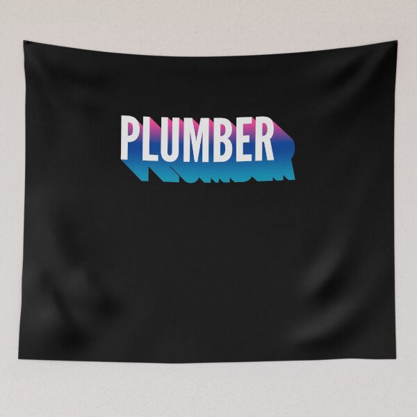 Item preview, Plumber With Long Gradient Shadow designed and sold by SVPOD.