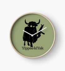 Yippee-kiYak Clock