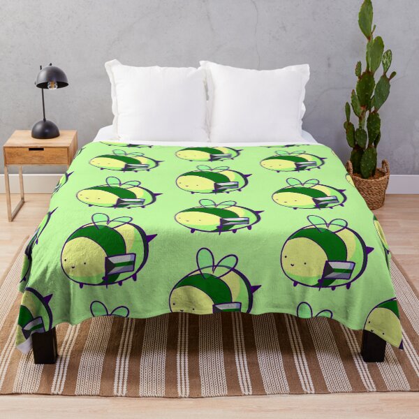 Item preview, Demiromantic Pride Round Bee designed and sold by ForTheFrogWar.