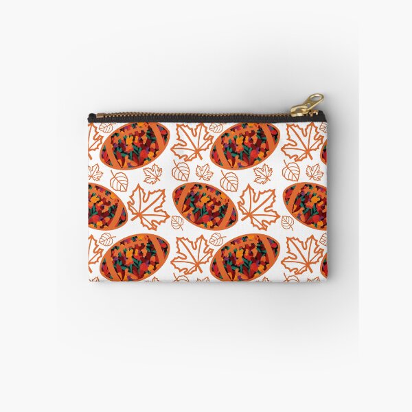 Item preview, Football Maroon and orange fall scatter pattern 2  designed and sold by KCAbdelnour.
