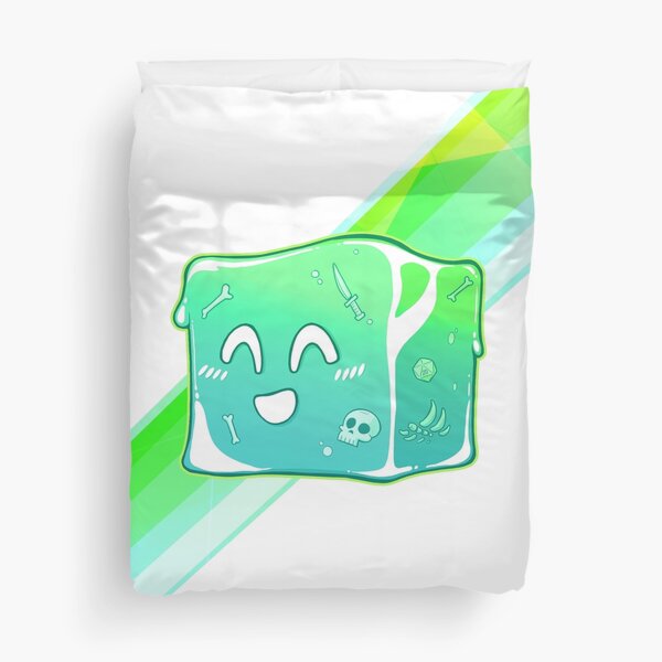 Giggly Gelatinous Cube - Cute D&D Adventures Duvet Cover