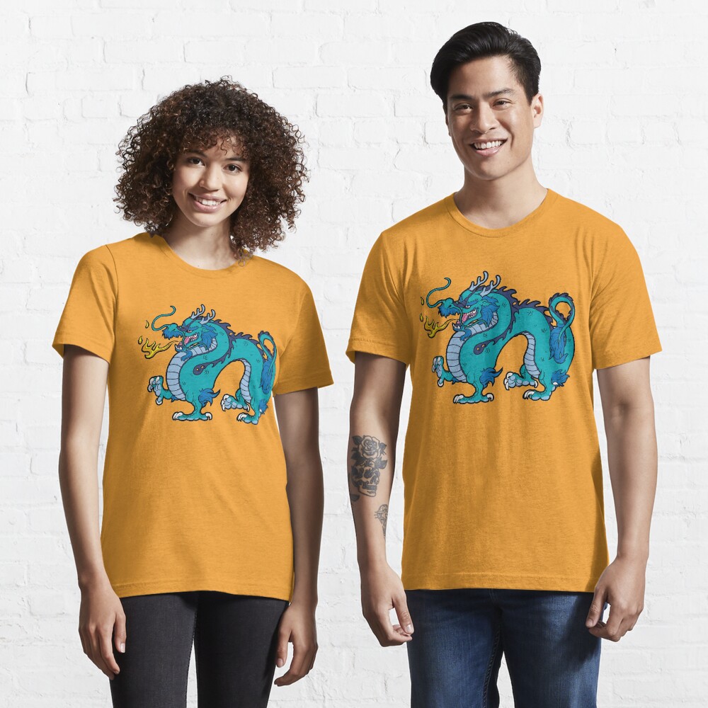 Chinese Dragon - Blue Essential T-Shirt