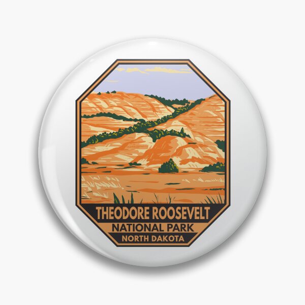 Item preview, Theodore Roosevelt National Park North Dakota Emblem designed and sold by KrisSidDesigns.