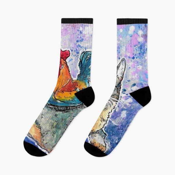 Item preview, Animal Friends, Cat and Rooster designed and sold by WolskiWarbler.