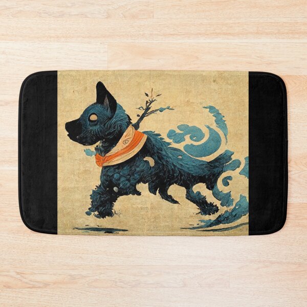 Item preview, shinobi dog hokusai style  designed and sold by kombos.