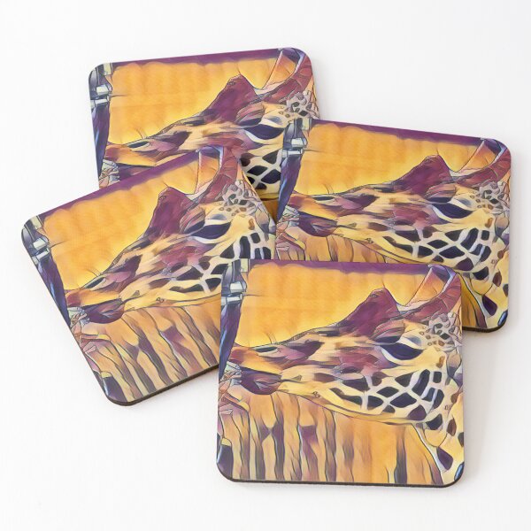 Item preview, Hungry Giraffe In Retro Pop designed and sold by Fearless-Fox.
