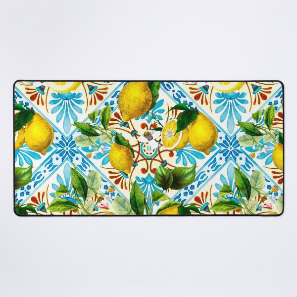 Item preview, Sicilian tiles,mediterranean,mosaic,lemons, designed and sold by MariaMarinova.