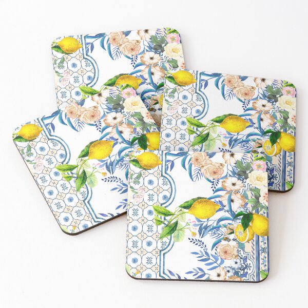 Item preview, Sicilian tiles,mediterranean,mosaic,lemons, designed and sold by MariaMarinova.