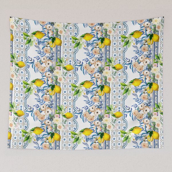 Item preview, Sicilian tiles,mediterranean,mosaic,lemons, designed and sold by MariaMarinova.