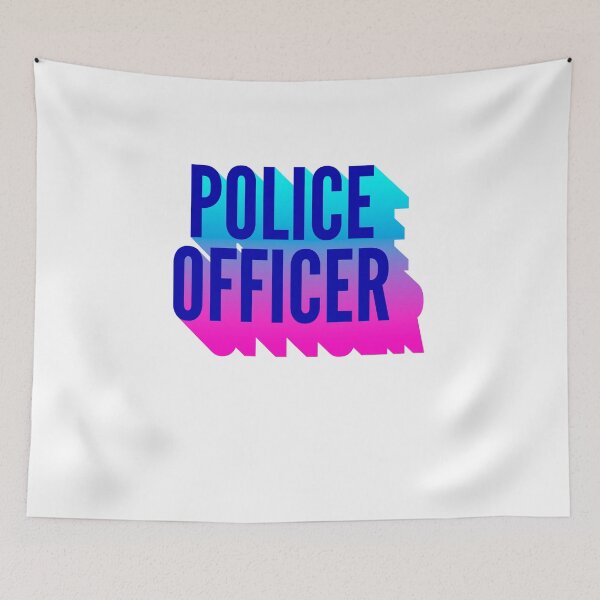 Item preview, Police Officer With Long Gradient Shadow designed and sold by SVPOD.