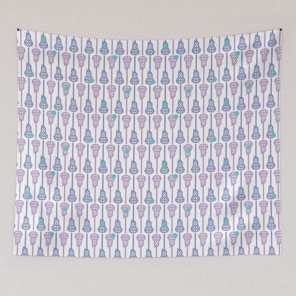 Item preview, Cool Colors Lacrosse Sticks and Balls Pattern designed and sold by Susan Says.