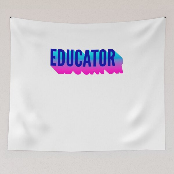 Item preview, Educator With Long Gradient Shadow designed and sold by SVPOD.