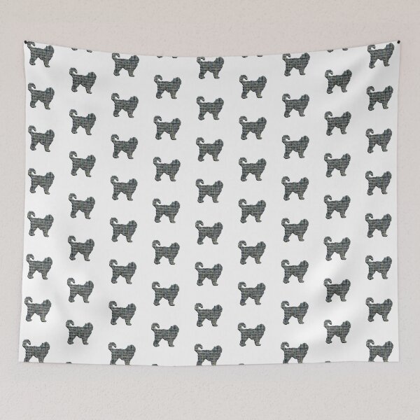 Item preview, I Love My Cockapoo Grid Dog Silhouette  designed and sold by AMSonArt.