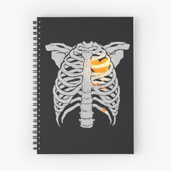 Item preview, Skeleton Heart - Inside (White) designed and sold by Primory Art..