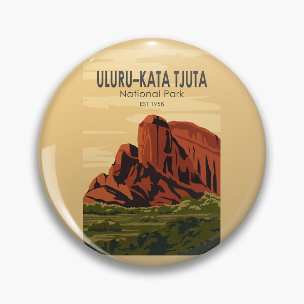 Item preview, Uluru-Kata Tjuta National Park Australia Vintage designed and sold by KrisSidDesigns.