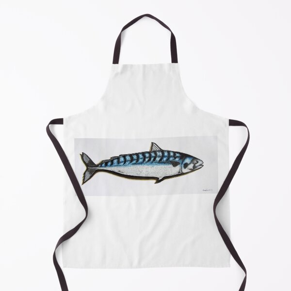 Item preview, COMMISSION. Mackerel. Pen, ink on 50x20cm paper designed and sold by crowleyronan123.
