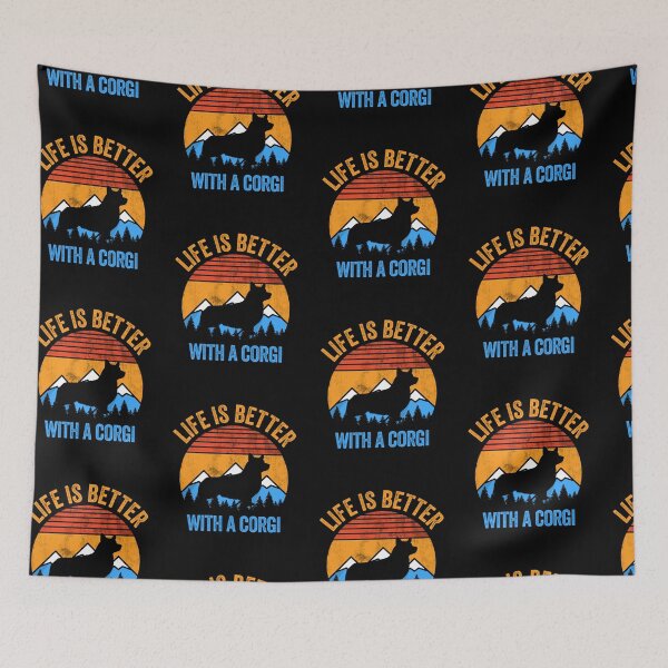 Item preview, Life Is Better With A Corgi Vintage Distressed Dog Gift  designed and sold by Guarddogdrive.