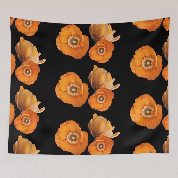 Item preview, wild yellow poppy flowers. floral photo art. designed and sold by naturematters.