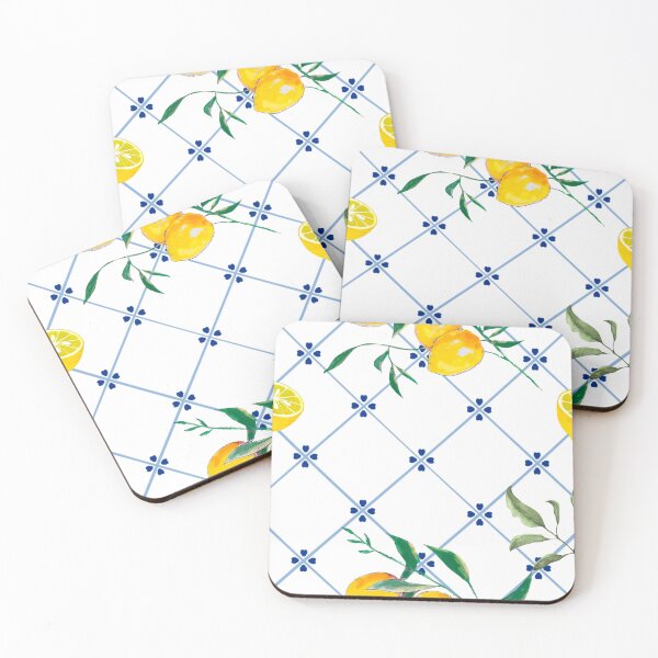 Item preview, Sicilian tiles,mediterranean,mosaic,lemons, designed and sold by MariaMarinova.